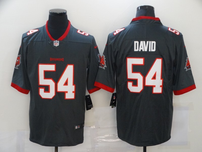 Men's Tampa Bay Buccaneers Lavonte David #54 Gray Jersey